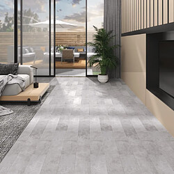 vidaXL Planches de plancher PVC Non auto-adhésif 5,26m² 2mm Gris terre 