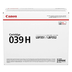 Canon 039H toner cartridge Canon 039H Cartouche de toner 1 pièce(s) Original Noir