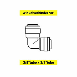 ich-zapfe Connecteur d'angle 90° - tube 3/8" x tube 3/8 