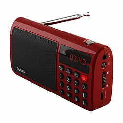 Universal Rawton T50 Portable World Band FM/Ondes moyennes/Ondes courtes Haut-parleur radio stéréo Lecteur de musique MP3 Carte SD/TF PC iPod Téléphone mobile | Ondes moyennes FM/Ondes courtes | Radio stéréo(Rouge) 