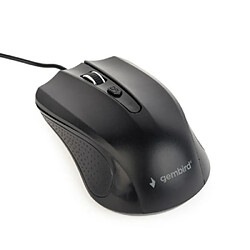 Gembird MUS-4B-01 Souris Jeu Câble 1200DPI USB Ambidextre Noir