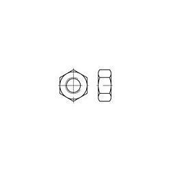 crou hexagonal TOOLCRAFT 131825 DIN 934 Acier zingué galvanisé de qualité 8 M4 100 pc(s)