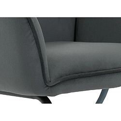 Acheter Mendler Chaise cantilever HWC-G67, chaise de salle à manger, chaise de cuisine, tissu/textile Öko-Tex MVG ~ gris foncé