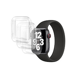 Eko Pack de 3 Coques pour Apple Watch 45mm Protection Intégrale en TPU Transparent 