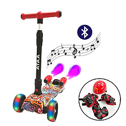 Ataa Shuttle PREMIUM Trottinette pour enfants avec fumée Modèle Graffiti