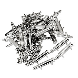 Acheter 50pcs en alliage de forme de balle rivets spike goujons spots pour bricolage ceintures sacs argent