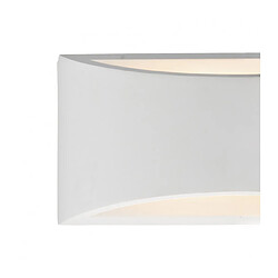 Luminaire Center Applique murale Hove blanc et plâtre 2 ampoules