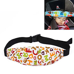 Wewoo Pour enfants Cephalosome fixation ceinture jaune auxiliaire alphabet modèle de voiture de sécurité 