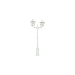 Boutica-Design Lampadaire exterieur Blanc LONDON 2x70W Max 279cm 