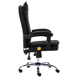 Avis Maison Chic Chaise Gaming | Chaise de bureau Ergonomique Fauteuil de massage Noir Similicuir -GKD58500