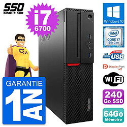 PC Lenovo ThinkCentre M800 SFF Intel i7-6700 RAM 64Go SSD 240Go Windows 10 Wifi · Occasion 