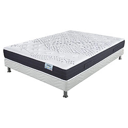 Ebac Matelas + sommier tapissier 160x200 Mousse - Myriade - Soutien medium Ensemble mousse Myriade 160x200. ATTENTION : Veuillez vérifier que cette dimension passe dans les escaliers, couloirs et portes. Sommier tapissier : Bois résineux massif - 1er choix - sans n?ud - traverse central de renfort, tissu 100% polyester - Matelas