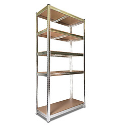 Etagère Nyana Home en métal galvanisé 875kg 5 étagères 180x90x40 cm 