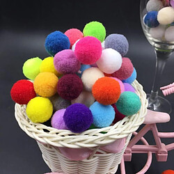 Acheter 100 pcs assorties coloré pompon pelucheux pompons boule de Noël bricolage décor 15mm