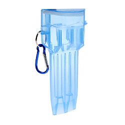 boîte transparente en plastique portable avec boucle de verrouillage bleu pas cher