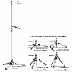 T2 Standard Tripod Stand Triad-Orbit pas cher