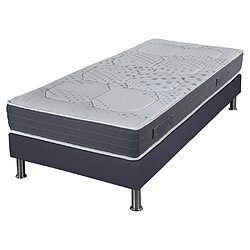 Ebac Matelas mousse + Sommier SR15 Volcan 90x190 Myriade - H. 21 cm - Soutien équilibré