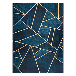 RUGSX Tapis lavable ANDRE 1173 mosaïque, géométrique antidérapant - turquoise or 120x170 cm