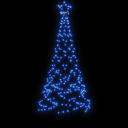 Avis vidaXL Sapin de Noël avec piquet Bleu 200 LED 180 cm