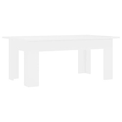 vidaXL Table basse Blanc 100x60x42 cm Bois d'ingénierie