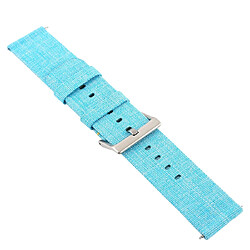 Wewoo Bracelet pour montre connectée Dragonne en toile mode simple Fitbit Versa / 2 bleu ciel pas cher