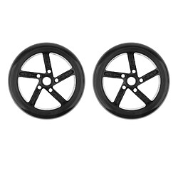 2 Pcs Sport Scooter Wheel Pro Kick Scooter Pneu Arrière Avant 180mm Noir