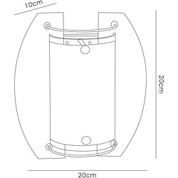 Avis Luminaire Center Applique murale Jiva 1 Ampoule chrome poli/verre dépoli