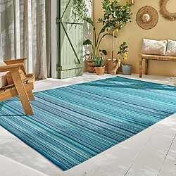 Jardindeco Tapis extérieur en polypropylène Spargi 1746 bleu 120 x 160 cm.