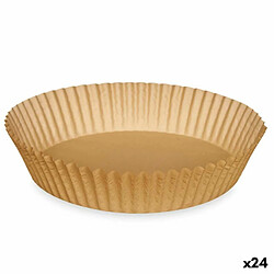 Kinvara Papier pour friteuse à air 20 x 20 x 4 cm Lot Rond 20 Pièces (24 Unités)