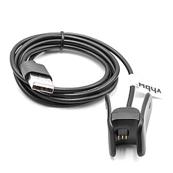 vhbw Câble de charge 94cm Station de charge pour Garmin Vivosmart 4 smartwatch noir Câble de données 