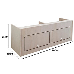 Monstershop Armoire de Rangement MDF pour Camping-Car – 80cm x 25cm x 25cm pas cher