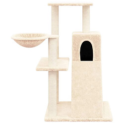 Avis Arbre à chat avec griffoirs,niche pour chat en sisal Crème 82 cm -MN68893