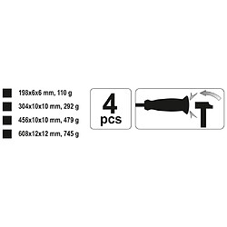 YATO Ensemble de leviers 4 pcs