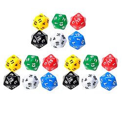 18PCS Twenty Sided Dice D20 Pour MTG DND RPG D & D Party Casino Board Game dés poliédriques Dés 6 faces 10 faces Dés Bois