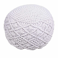 Pouf Alexandra House Living Blanc polystyrène 45 x 33 x 45 cm 