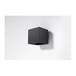 Luminaire Center Applique murale QUAD aluminium noir 1 ampoule