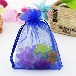 Wewoo 100 PCS Sac Cadeau Bijoux Organza Anniversaire De Mariage Pochettes DessinsTaille Du 9X12cm Violet Clair