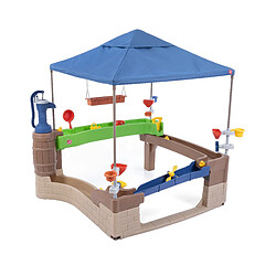 Step2 Pump & Splah Shady Oasis Maison Enfant avec Jouets d'eau | Patio en plastique pour enfants avec Pompe à eau, table d'eau & accessoires | Adapté aux fauteuils roulants