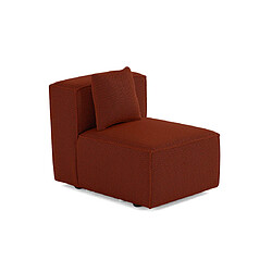 Lisa Design Arty - module d'assise sans accoudoirs - en tissu mailles 3D Arty - module d'assise sans accoudoirs - en tissu mailles 3D - Terracotta