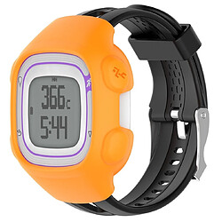 Wewoo Boîtier de montre Étui de protection en silicone Smart Watch pour Garmin Forerunner 10/15 Orange 