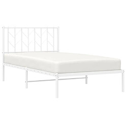 Avis Maison Chic Cadre/structure de lit métal et tête de lit pour adulte - Lit Moderne Chambre blanc 100x190 cm -MN29365