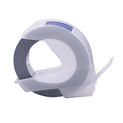 vhbw cassette ruban de marquage 3D compatible avec Dymo 1535, 1540, 1550, 1570, 1575, 1745, 1755, 1765 imprimante d'étiquette 9mm blanc sur bleu