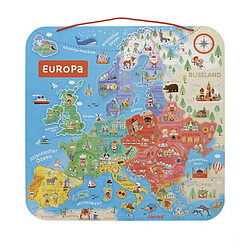 Juratoys-Janod carte d'europe magnetique version allemande 