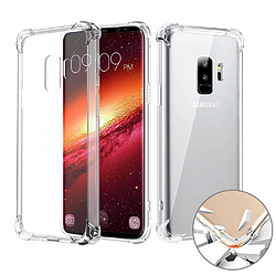 Evetane Coque Samsung Galaxy S9 Plus silicone anti-choc souple angles renforcés transparente