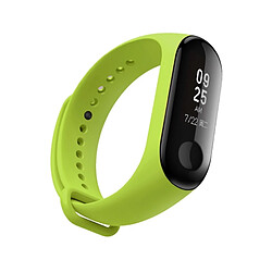 Wewoo Bracelet montre bracelet en caoutchouc silicone bracelet poignet remplacement de la bande pour Xiaomi Mi bande 3 (vert)