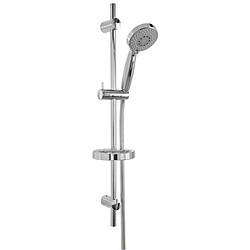 Colonne Barre de douche chromee entraxe reglable 70 cm douchette 3 jets mobile