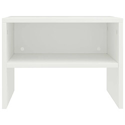 Acheter vidaXL Tables de chevet 2 pcs Blanc 40x30x30 cm Bois d'ingénierie