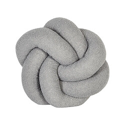 Beliani Coussin Bouclé Gris ANGELONIA 45 x 45 cm