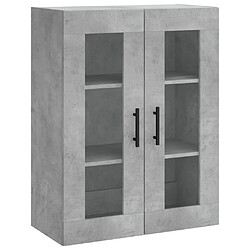 Maison Chic Buffet,Meuble de Rangement,commode pour salon,Cuisine Gris béton 69,5x34x180 cm Bois d'ingénierie -MN49292 pas cher