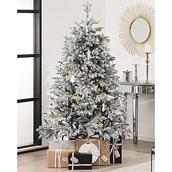 Beliani Sapin de Noël 180 cm Blanc FORAKER